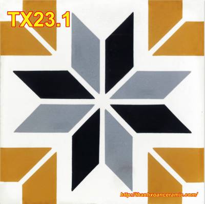Gạch bông men 20x20cm TX23.1 		