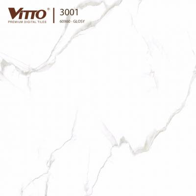 Gạch Lát Nền Procelain Men Bóng Vitto 60x60cm 3001 		