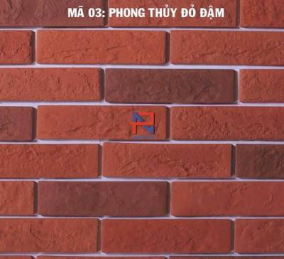 Gạch giả cổ đỏ đậm NPGC004