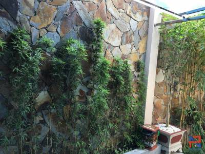 Đá rối ốp tường rào