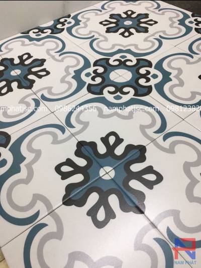 Gạch bông men 20x20 (cm) NPGB267 Gạch bông Nam Phát