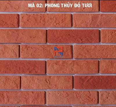 Gạch giả cổ đỏ tươi NPGC008