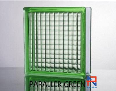 Gạch kính Indonesia sọc đũa xanh lá NGk040