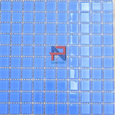 Gạch Mosaic Thủy Tinh Đơn Màu 23x23mm MTD23011