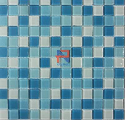 Gạch Mosaic Thủy Tinh Trộn Màu 25x25mm MTT25008