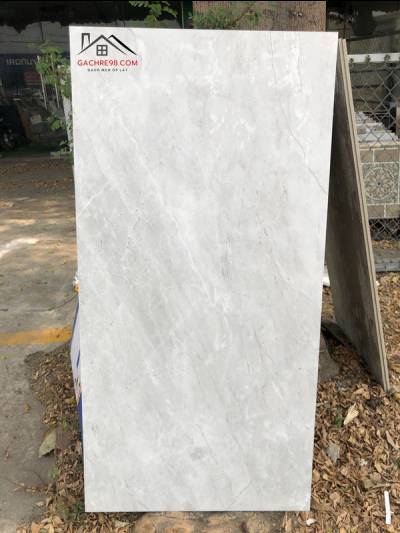 Gạch nhám lát nền 60x120 Ấn Độ màu ghi phù hợp mệnh Kim