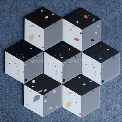 Gạch lục giác 3d terrazzo