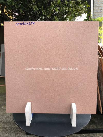 Đá đồng chất 400x400 màu hồng, lát sân vườn, quán cà phê.