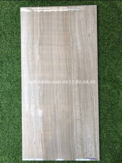 Gạch ốp tường mặt tiền bóng kính 60x120 vân sọc sang trọng