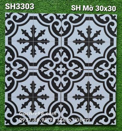 Gạch bông trang trí 30x30 men mờ hcm lát nền ốp tường nhà tắm