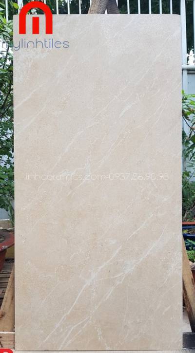 Gạch 600x1200 nhám sugar màu kem