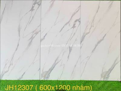 Gạch 600x1200 Trung Quốc trắng vân mây nhám giá rẻ tphcm