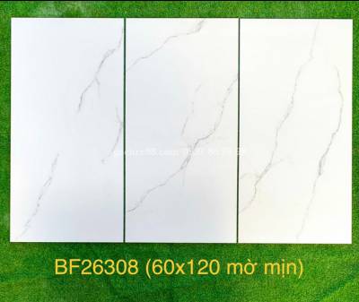 Gạch đá mờ 600x1200 trắng vân khói trung quốc cao cấp giá rẻ hcm