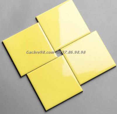 Gạch thẻ 10x10 màu vàng