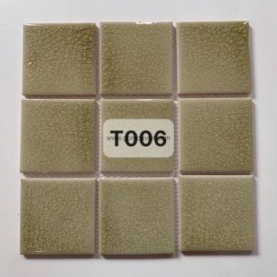 Gạch mosaic men rạn đơn màu 100×100 28