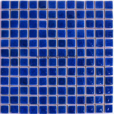 Gạch mosaic men rạn đơn màu 23×23 13