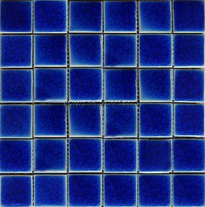 Gạch mosaic men rạn đơn màu 50×50 24