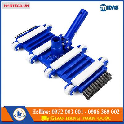 BÀN HÚT ĐÁY BỂ BƠI MIDAS 8 BÁNH (rộng 33cm)