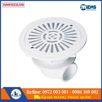 HỘP THU ĐÁY BỂ BƠI NẮP TRÒN MIDAS