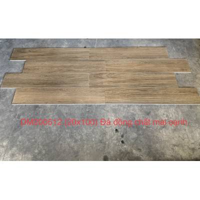 Gạch Giả Gỗ 20x100 Trung Quốc Đá Mờ Sọc Gỗ Nâu Vàng DM200512