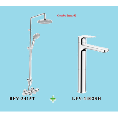 COMBO INAX SEN CÂY BFV-3415 + VÒI LAVABO LFV-1402SH