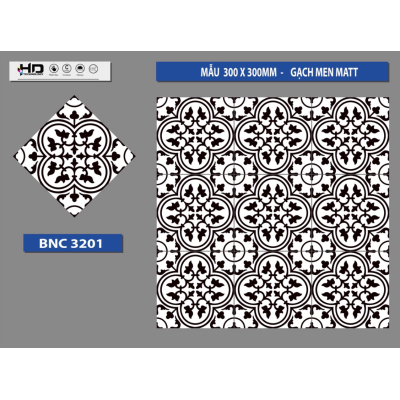 GẠCH BÔNG TRANG TRÍ 30X30 BNC3201