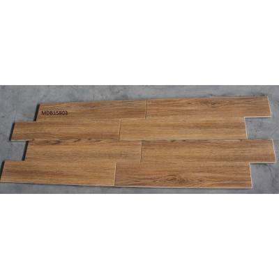 Gạch Giả Gỗ Thanh 15x80 Nhập Khẩu Men Mờ Sọc Gỗ Vàng MDB15803