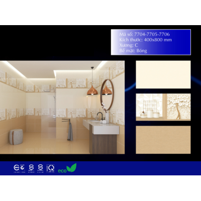 GẠCH ỐP TƯỜNG 40X80 VINCERA 7704 - 7706