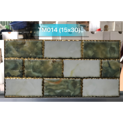 GẠCH TRANG TRÍ 15X30 ĐÁ VI TINH NHŨ VÀNG TM014