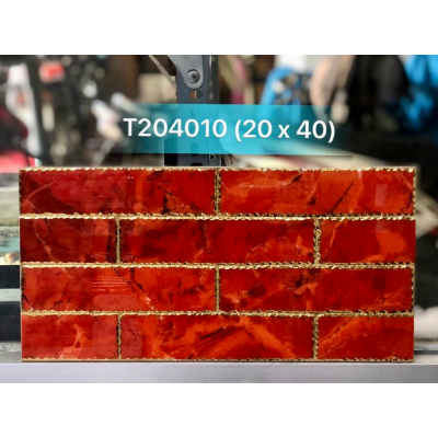 GẠCH TRANG TRÍ 20X40 ĐÁ VI TINH NHŨ VÀNG T204010