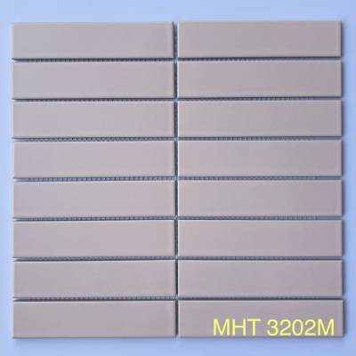 Gạch Mosaic Que Đũa Màu Hồng Men Trơn MHT 3202M