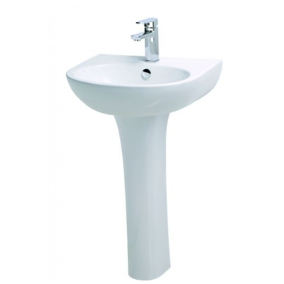 CHẬU LAVABO CAESAR L2152/P2445 CHÂN DÀI