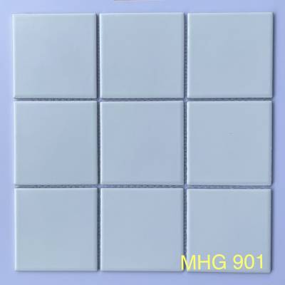 Gạch Mosaic Gốm sứ Trắng Men Trơn MHG 901