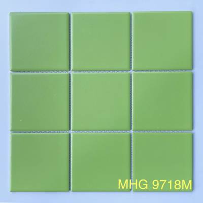 Gạch Mosaic Gốm sứ Xanh Lá Men Trơn MHG 9718M