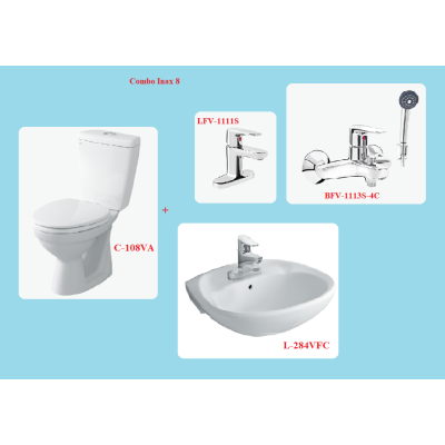 COMBO INAX C-108VA + L-284V + LFV-1111S + BFV-1113S-4C