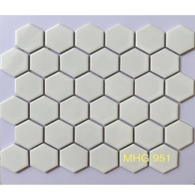 Gạch Mosaic Gốm sứ Lục Giác Men Trơn MHG 951 - MHG 9525