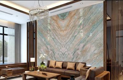          Tranh đá thạch anh đối xứng – HTT2008    