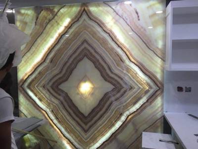          Tranh đá xuyên sáng Onyx – HTO0120    