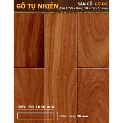 Sàn gỗ Gõ đỏ 1050mm
