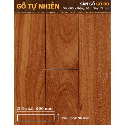 Sàn gỗ Gõ đỏ 600mm