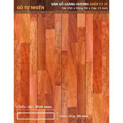 Sàn gỗ Giáng hương ghép FJ3T 450mm