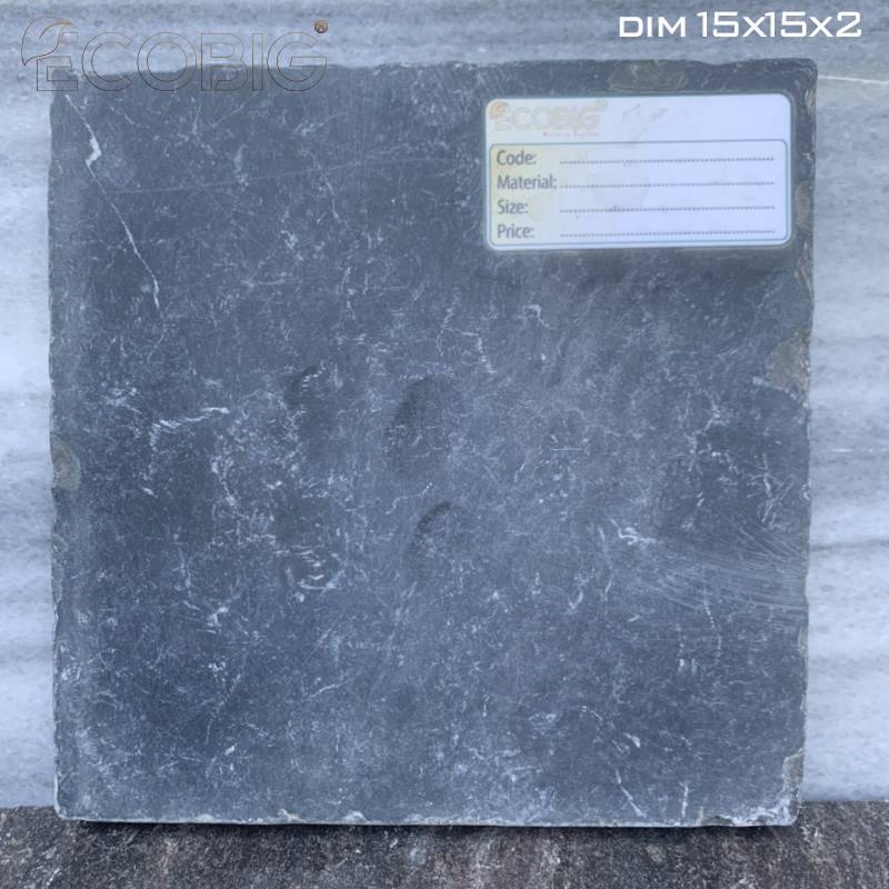Đá mài giả cổ xanh đen TH 15x15x2cm 		