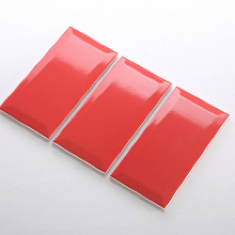Gạch thẻ ốp tường màu đỏ mờ vát 100x200 M1210X 		