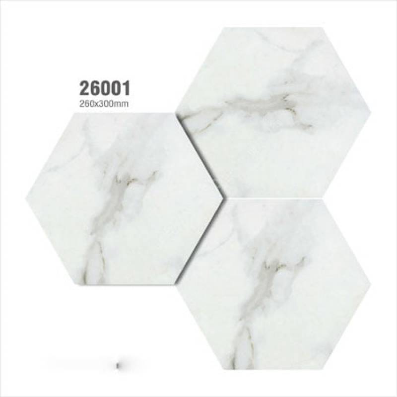 Gạch Bông Men Lục Giác 26x30cm 26001 		
