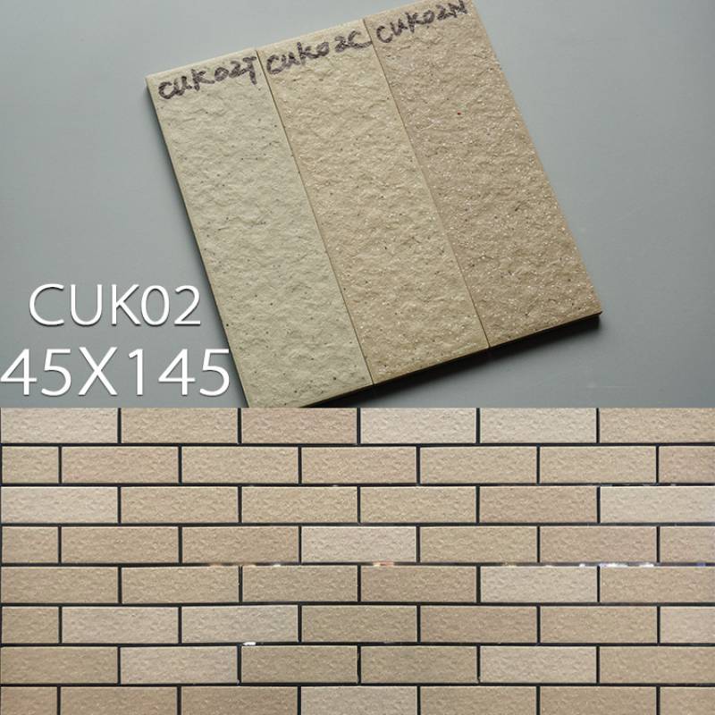Gạch thẻ ốp tường ngoại thất 45x145mm CUK02 		