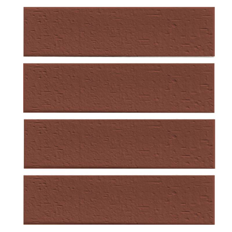 Gạch thẻ ốp tường ngoại thất màu đỏ 60x240mm 16403 		