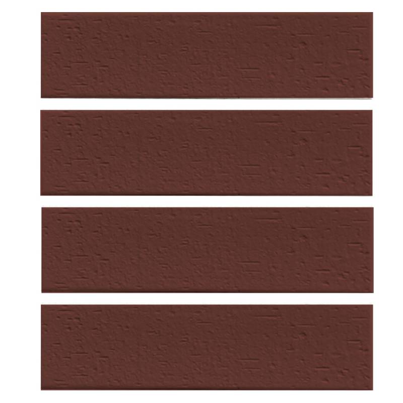 Gạch thẻ ốp tường ngoại thất màu nâu cháy 60x240mm 16401 		