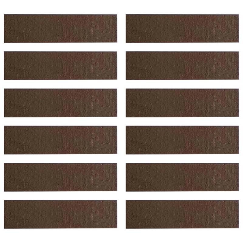 Gạch thẻ ốp tường ngoại thất màu nâu cháy 60x240mm 40507-2 		