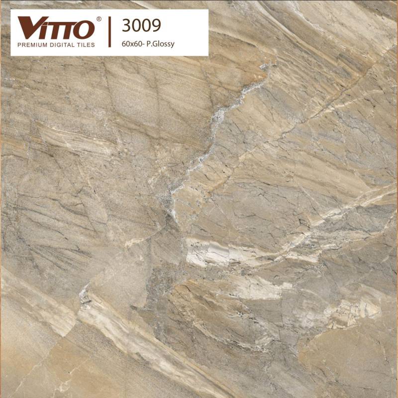 Gạch Lát Nền Procelain Men Bóng Vitto 600*600mm 3009 		